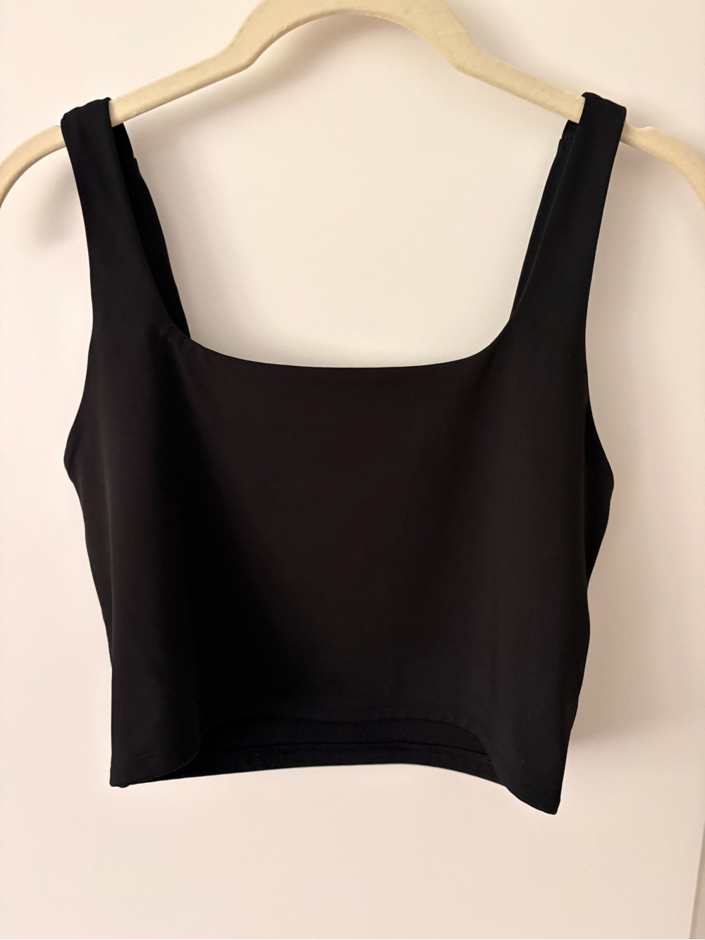Express Black Square Neck Crop Top